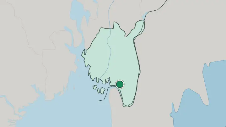 Map of Halden in Norway