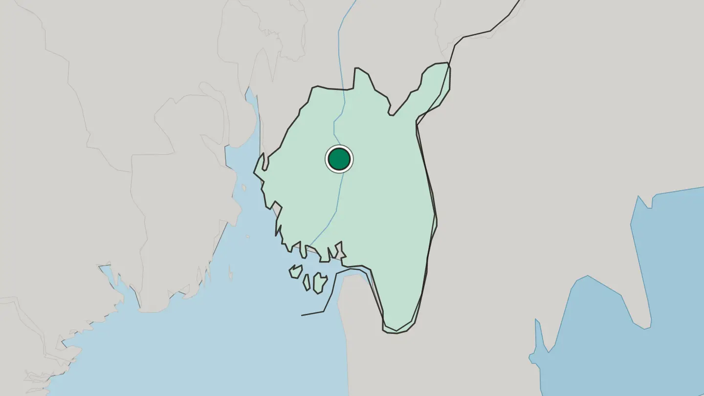 Map of Meieribyen in Norway
