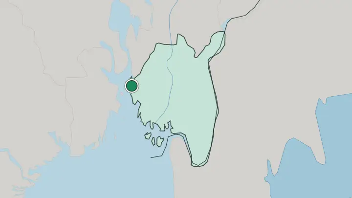 Map of Moss in Norway
