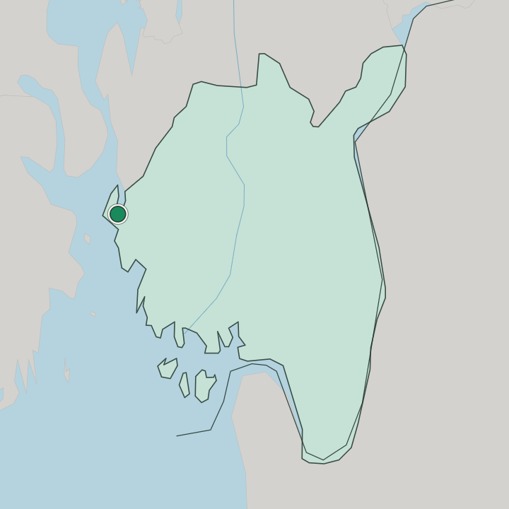 Map showing Moss — In Østfold