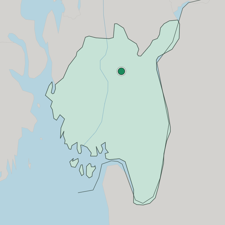 Map showing Mysen — In Østfold