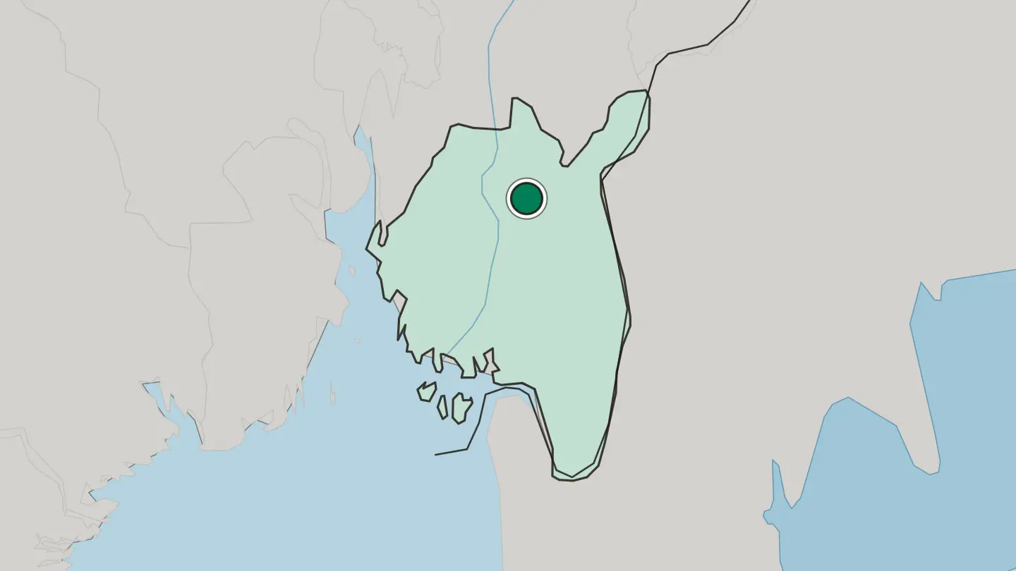 Map of Mysen in Norway
