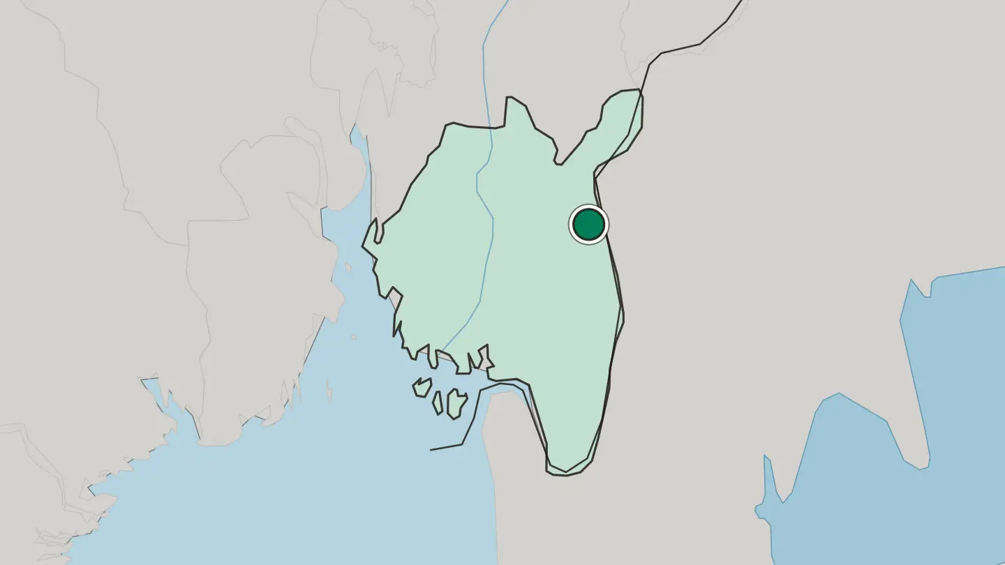 Map of Ørje in Norway