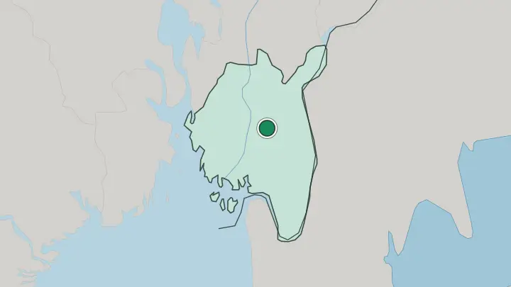 Map of Rakkestad in Norway