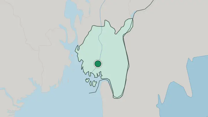 Map of Sarpsborg in Norway