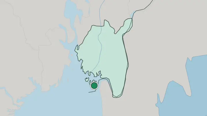 Map of Skjærhalden in Norway