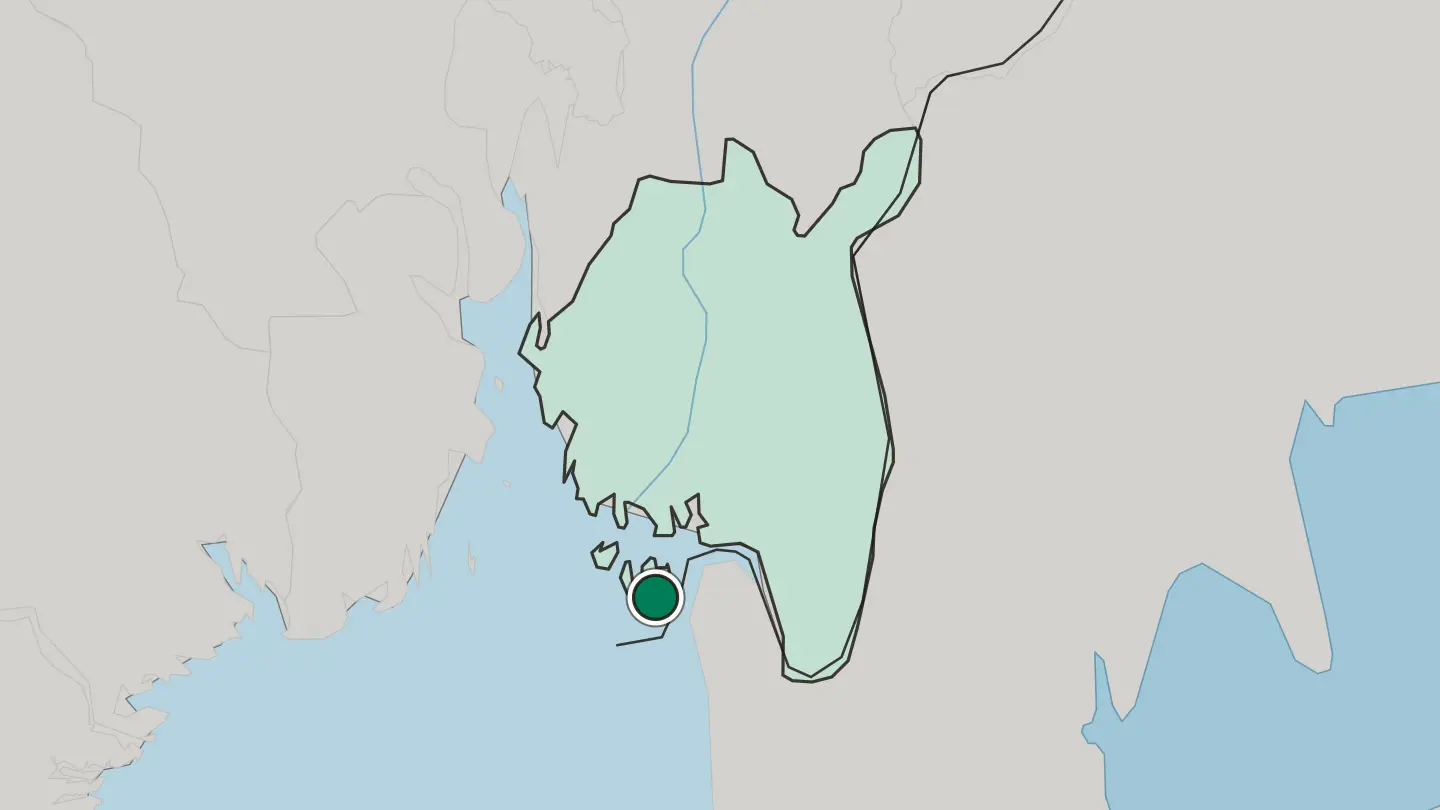 Map of Skjærhalden in Norway