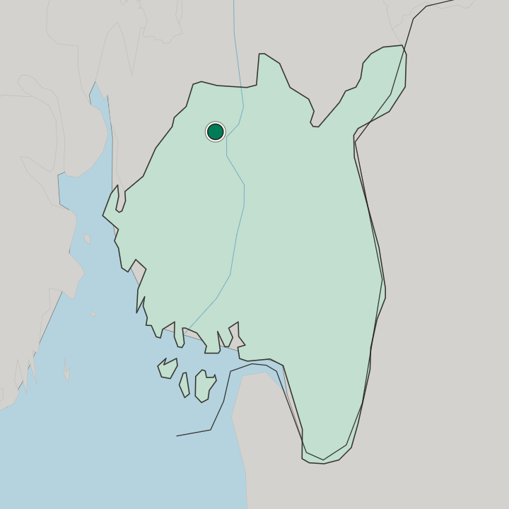 Map showing Spydeberg — In Østfold fylke