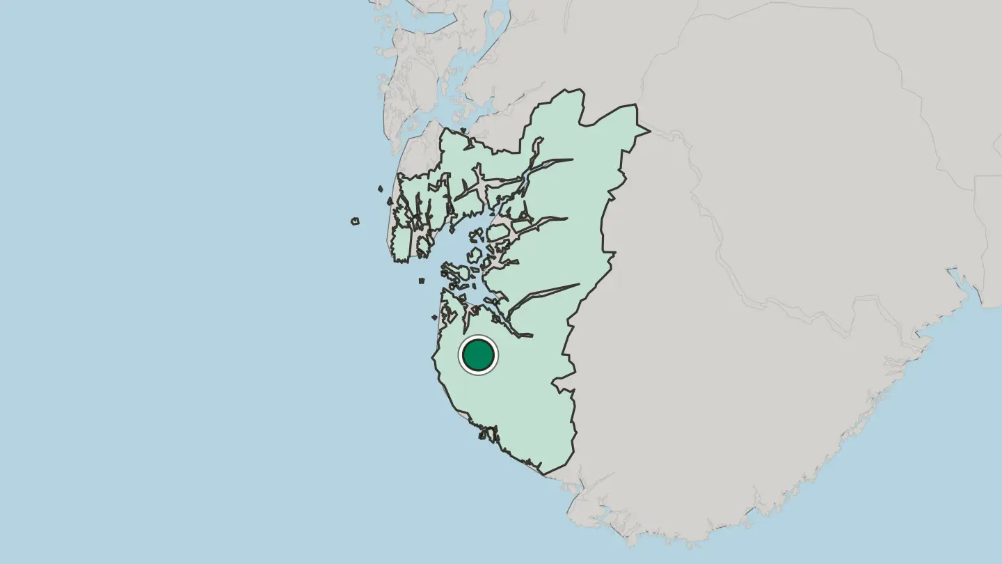 Map of Ålgård in Norway