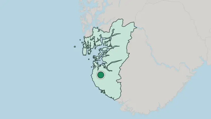 Map of Ålgård in Norway