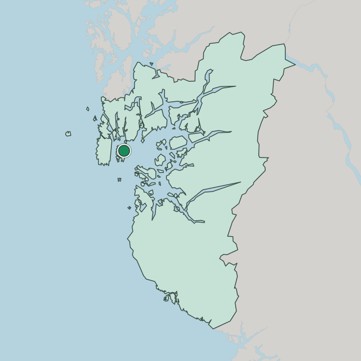 Map showing Bokn — In Rogaland
