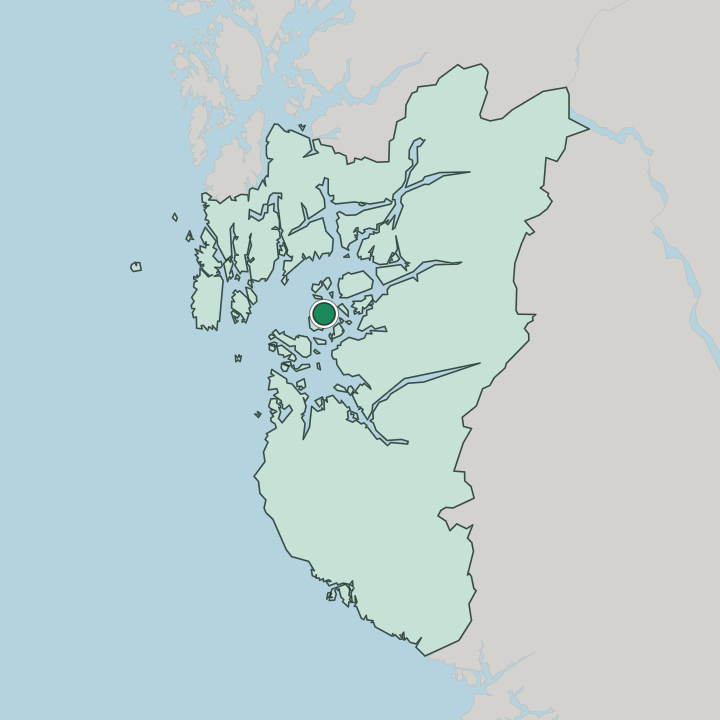 Map showing Judaberg — In Rogaland
