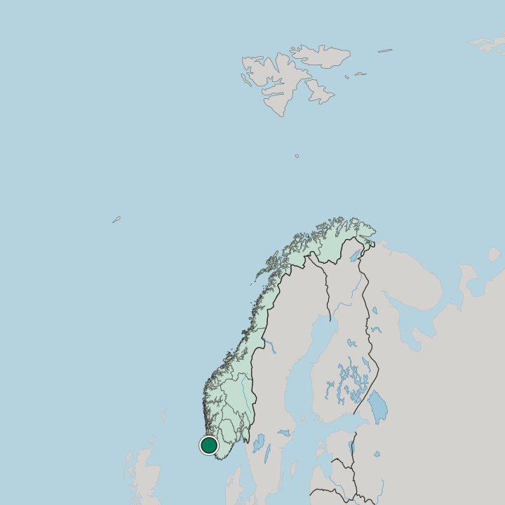 Map showing Kleppe — In Norway