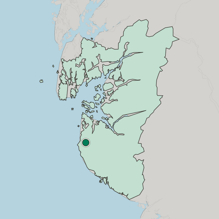 Map showing Kleppe — In Rogaland Fylke