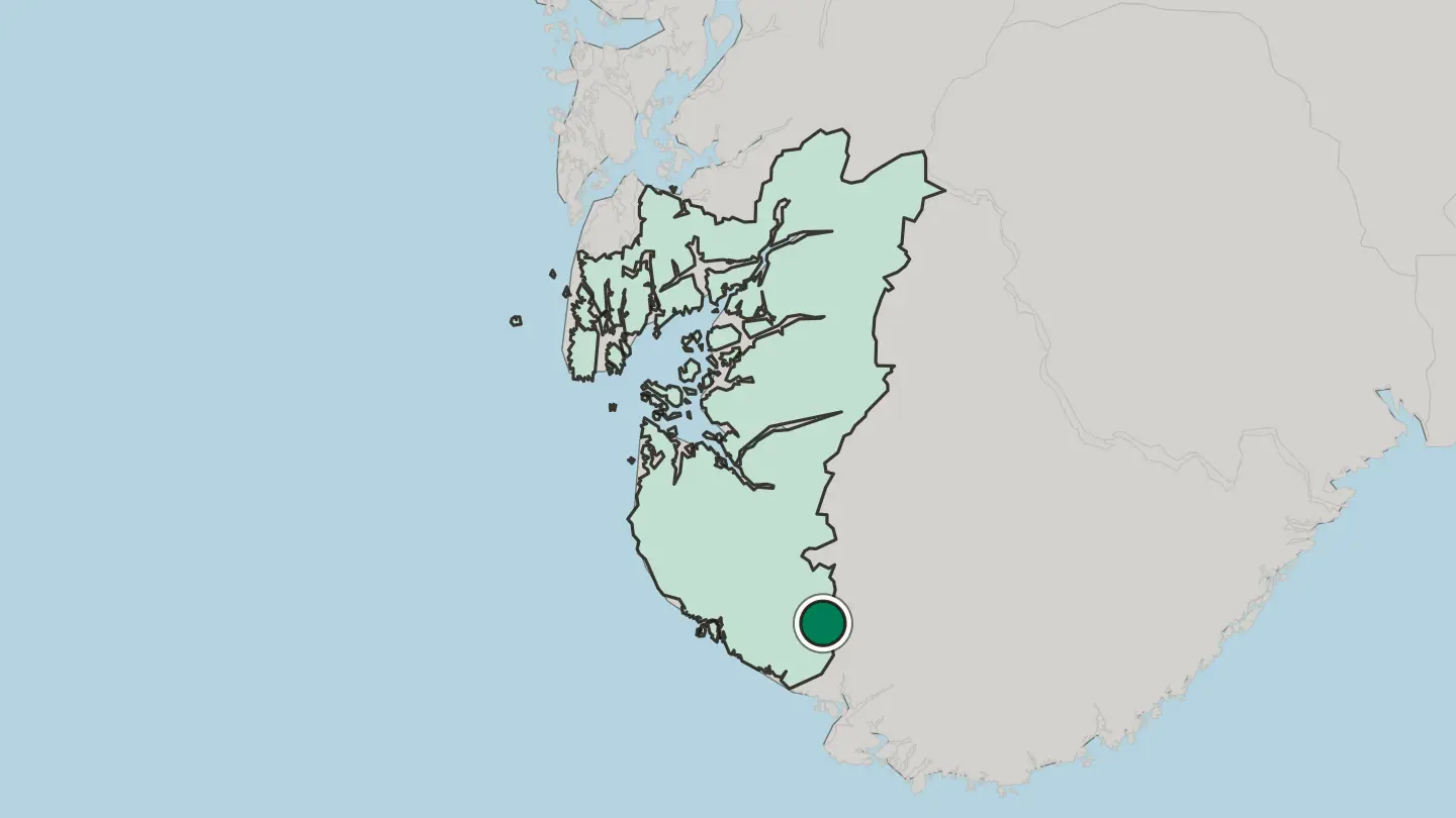 Map of Moi in Norway