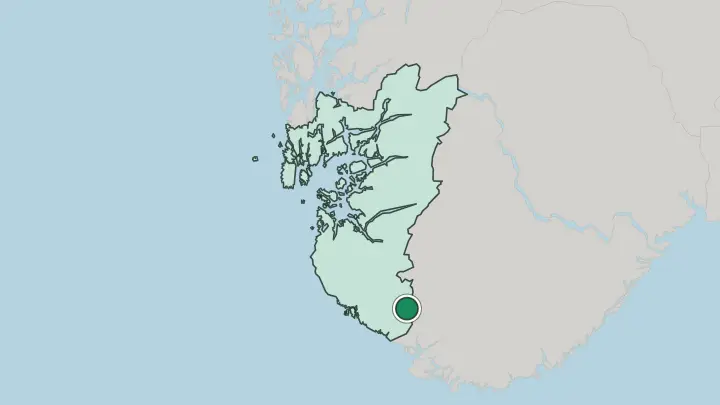 Map of Moi in Norway