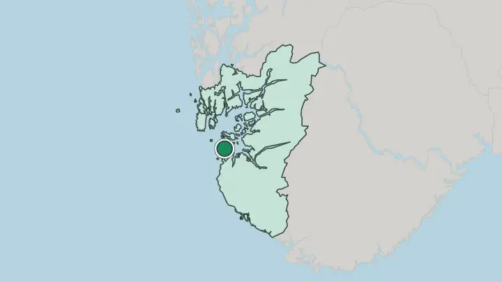 Map of Randaberg in Norway