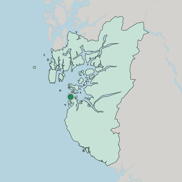 Map showing Randaberg — In Rogaland