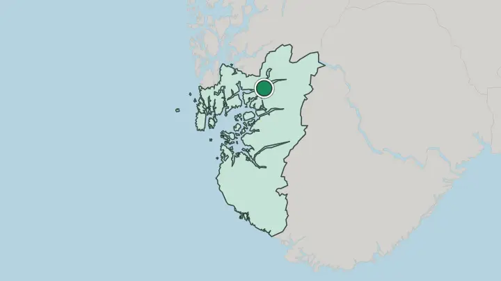 Map of Sand in Norway