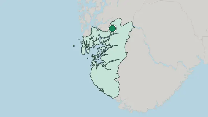 Map of Sauda in Norway