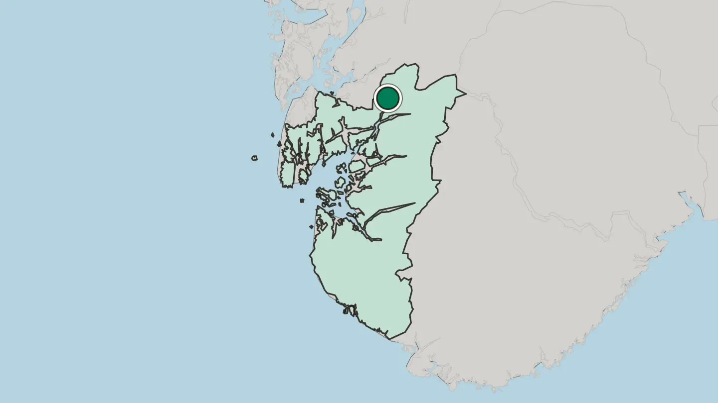 Map of Sauda in Norway
