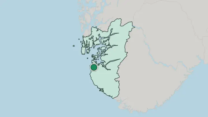 Map of Sola in Norway