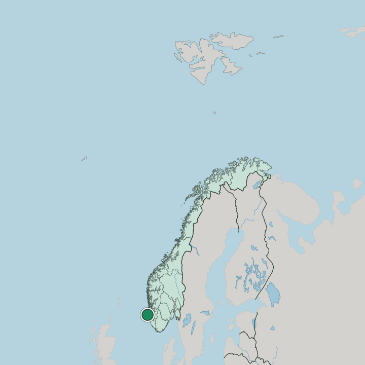 Map showing Utsira — In Norway