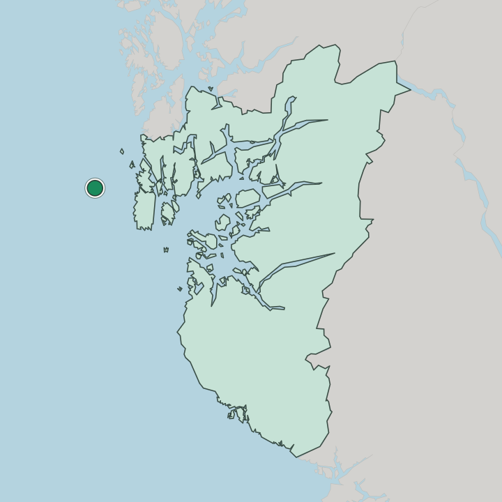 Map showing Utsira — In Rogaland