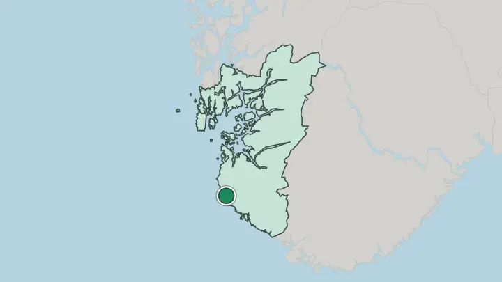 Map of Varhaug in Norway