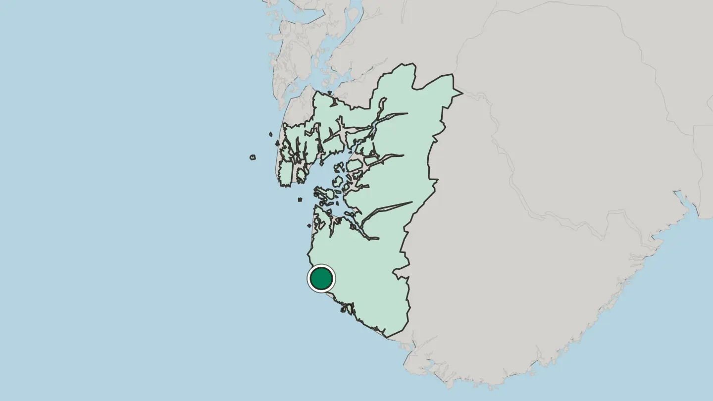 Map of Varhaug in Norway