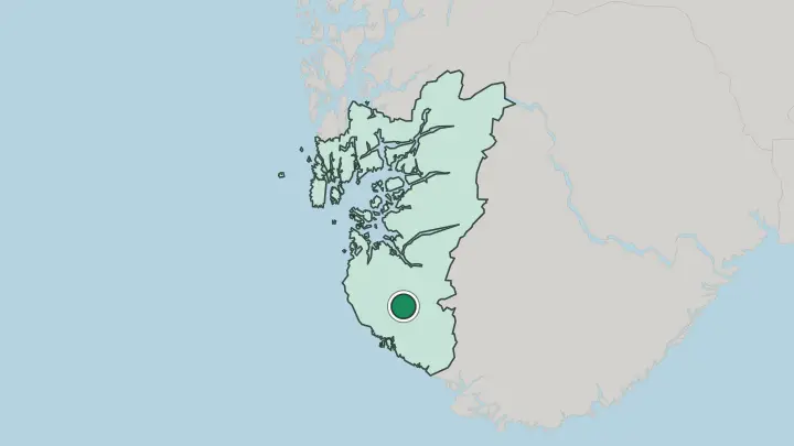 Map of Vikeså in Norway