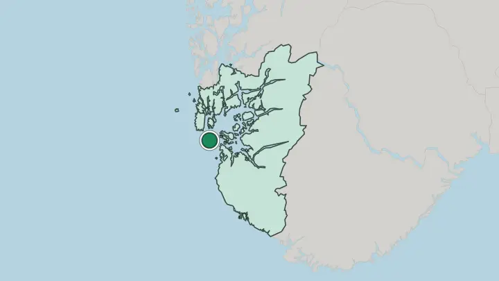 Map of Ydstebøhamn in Norway