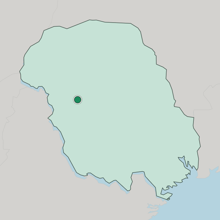 Map showing Åmot — In Telemark