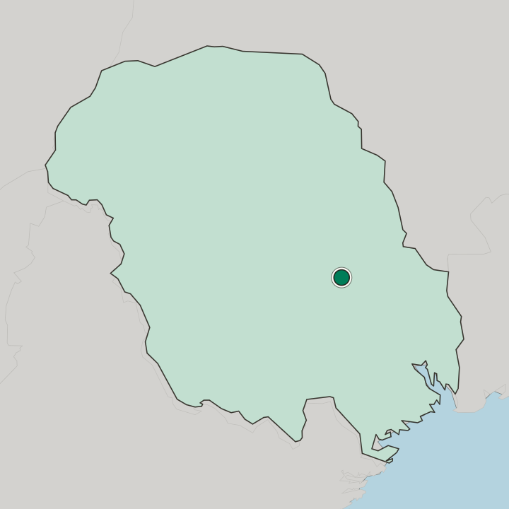Map showing Bø — In Telemark fylke