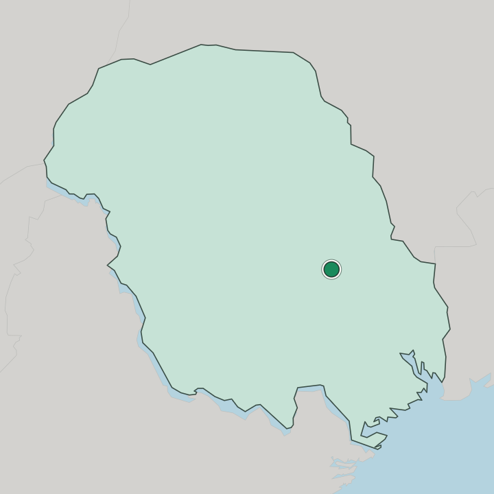 Map showing Bø — In Telemark