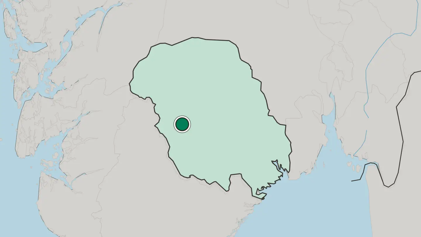 Map of Dalen in Norway