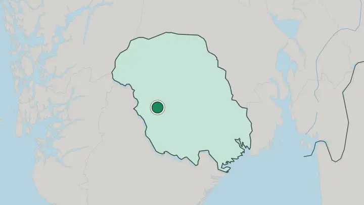 Map of Dalen in Norway