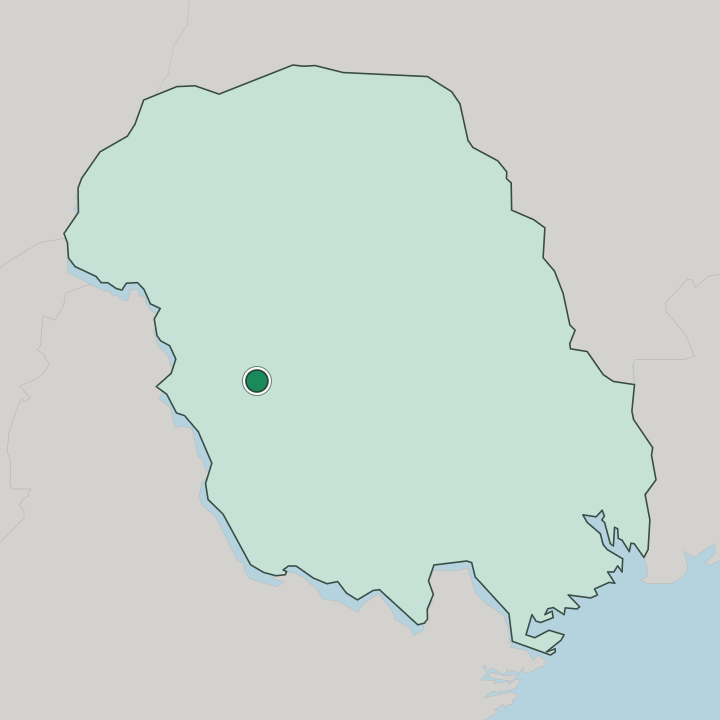 Map showing Dalen — In Telemark