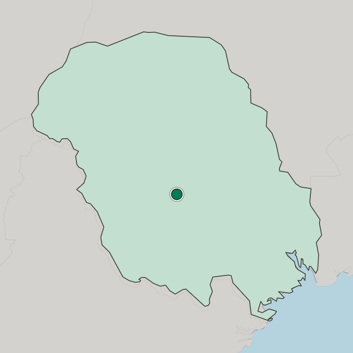 Map showing Kviteseid — In Telemark fylke