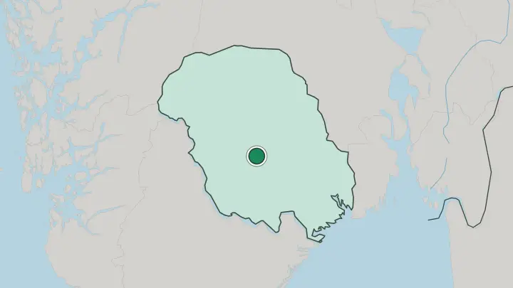Map of Kviteseid in Norway