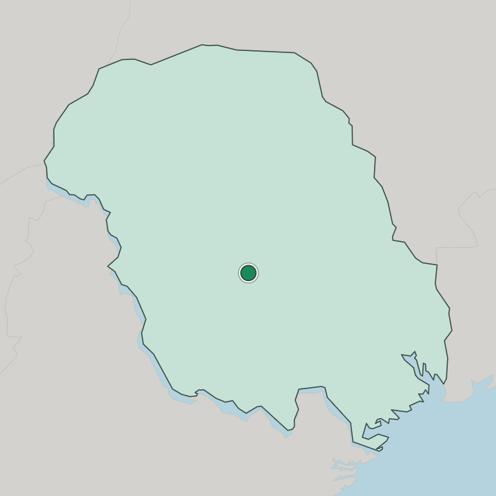 Map showing Kviteseid — In Telemark