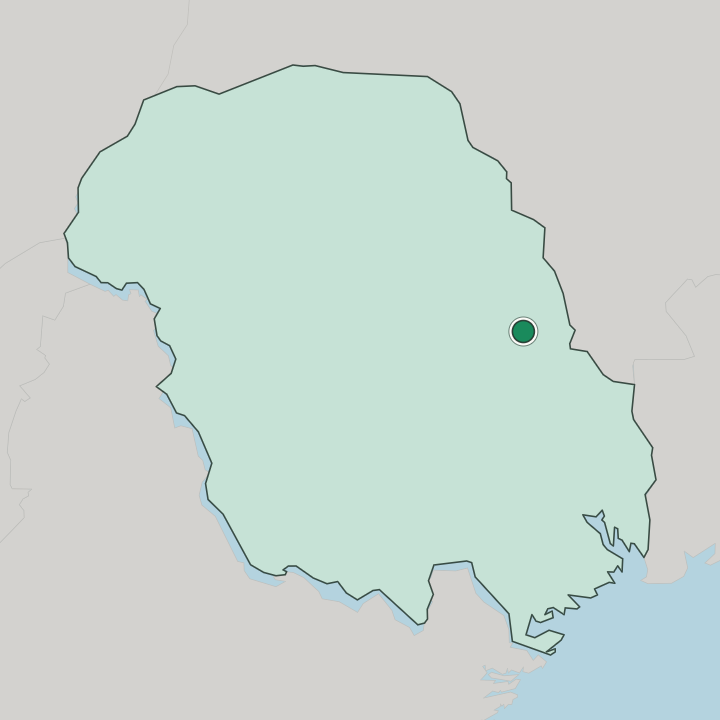 Map showing Notodden — In Telemark