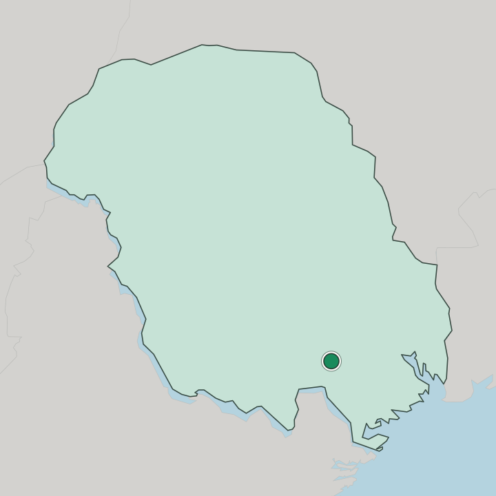 Map showing Prestestranda — In Telemark