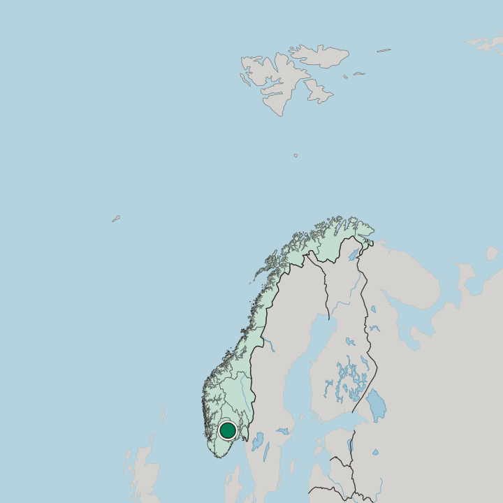 Map showing Seljord — In Norway