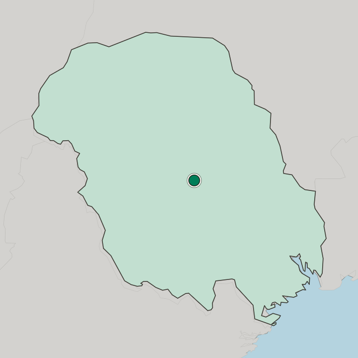 Map showing Seljord — In Telemark fylke
