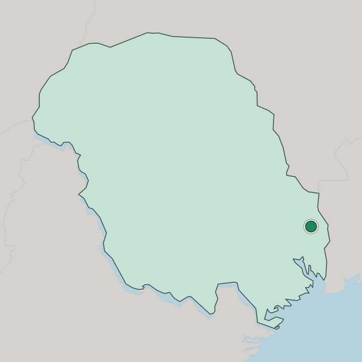 Map showing Siljan — In Telemark