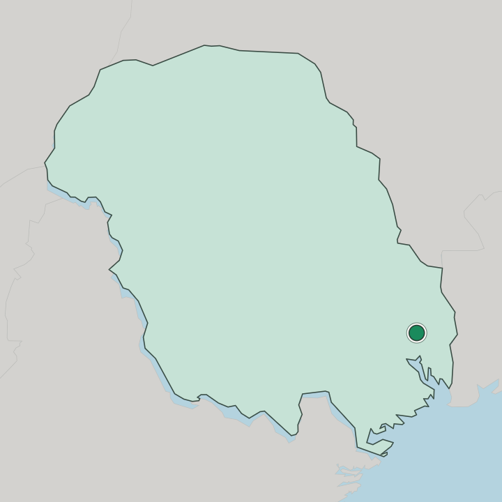 Map showing Gråten — In Telemark
