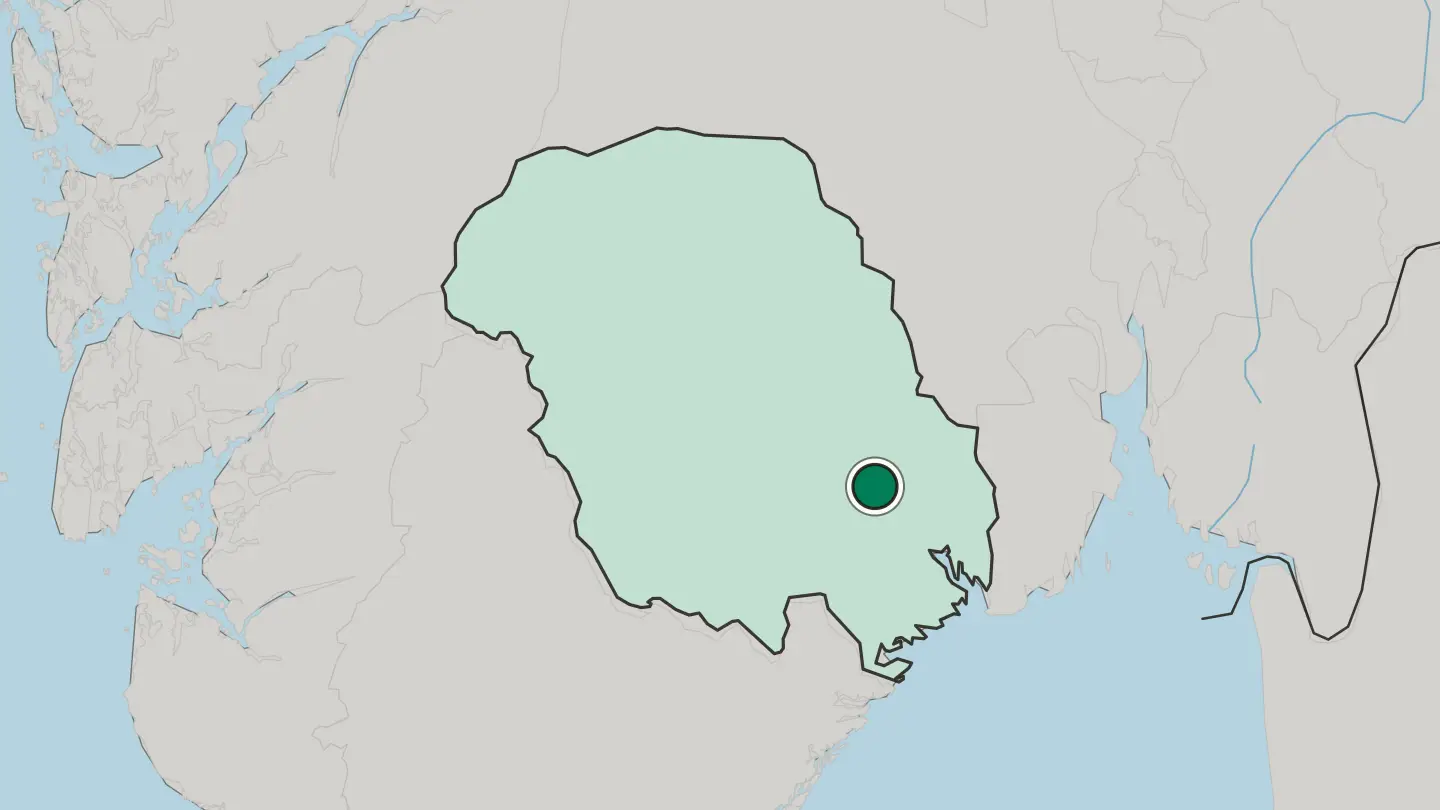 Map of Ulefoss in Norway