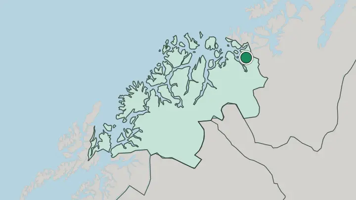 Map of Burfjord in Norway