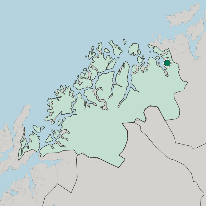 Map showing Burfjord — In Troms